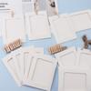 20Pcs Paper Photo Frames Bright White Card Picture Frames DIY Creative Hanging Inside Aperture To Fit Image 6x4 with Rope and Mini Wood Clip