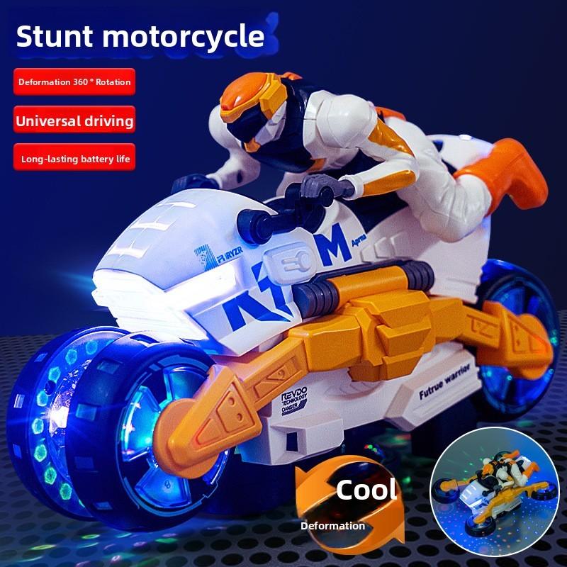 Игрушка Мотоцикл Трансформер Со Световыми Эффектами и Музыкой Для Мальчиков