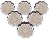 IBA Indianbeautifulart Brown Engraved Knobs Pack of 10 Wooden Wardrobe Door Knobs Drawer