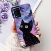 Чехол для телефона Realme 8 5G RMX3241 Realme8 5G Элегантный Цветочный Кот Печать Мягкий Силикон Прозрачный ТПУ Чехлы