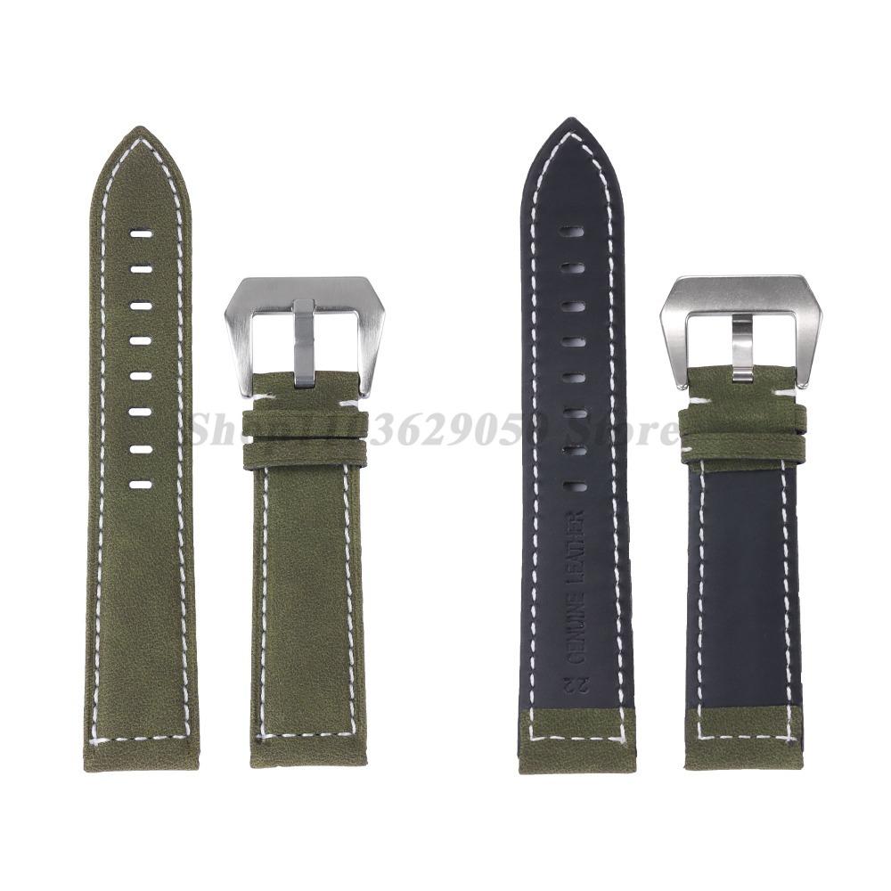 Ремешок для часов 18 мм, 20 мм, 22 мм, 24 мм, винтажный ремешок из натуральной кожи из натуральной кожи для часов Huawei Watch Gt2/3, ретро-ремешок для мужчин и женщин, сменные браслеты