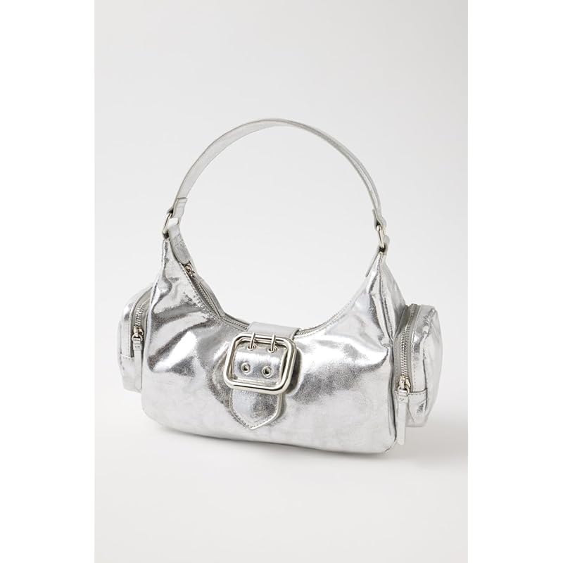 [Mousey] Сумка-хобо с боковым карманом 010IST55-3981 женская БЕСПЛАТНО серебристая