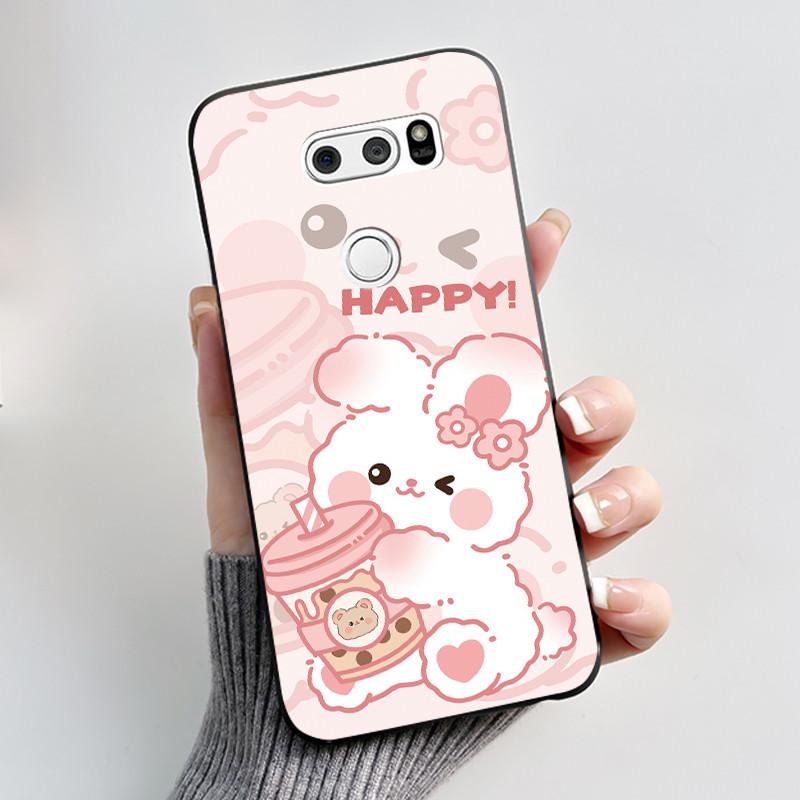 Чехол для LG V30 V30+ V30S V30S+ V35 V35+ ThinQ Тонкий Мягкий Черный Силиконовый Чехол Эстетичный Роскошный Милый Крутой Задняя Крышка для Мальчиков Девочек