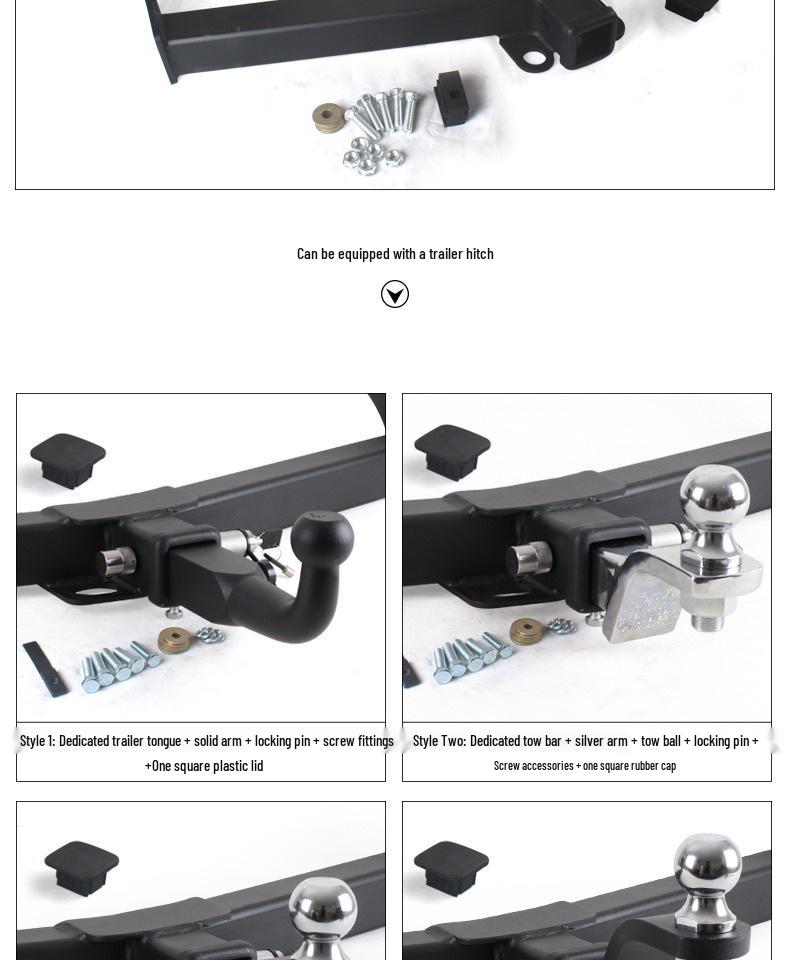 Buick GL8 Luzun Trailer Hitch: Tow Bar & Rear Tow Hook for RV, Motorcycle, & Boat Trailers.