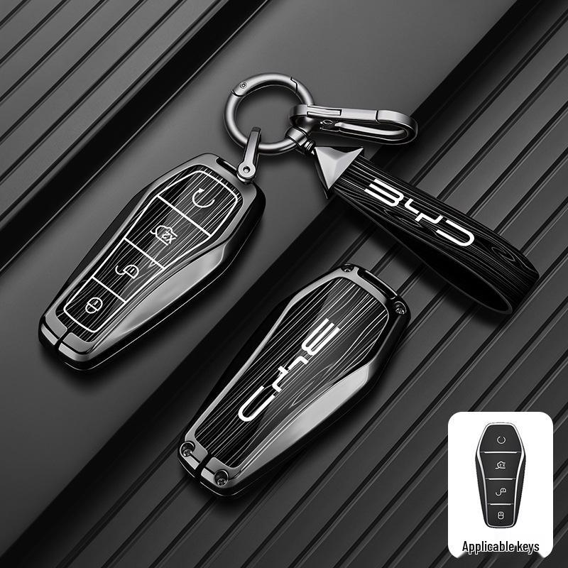 Металлический чехол-брелок BYD S7 для S6, F3, G6, E6, G3, L3, F0, M6 - Металлический корпус ключа