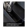 Yamazaki Jitsugyo Slim Desk Organizer Black Approx. W50 x D5 x H8.2cm Tower Storage Box Desk Storage 5986