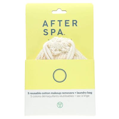 AfterSpa, многоразовые хлопковые средства для снятия макияжа, набор из 6 шт.