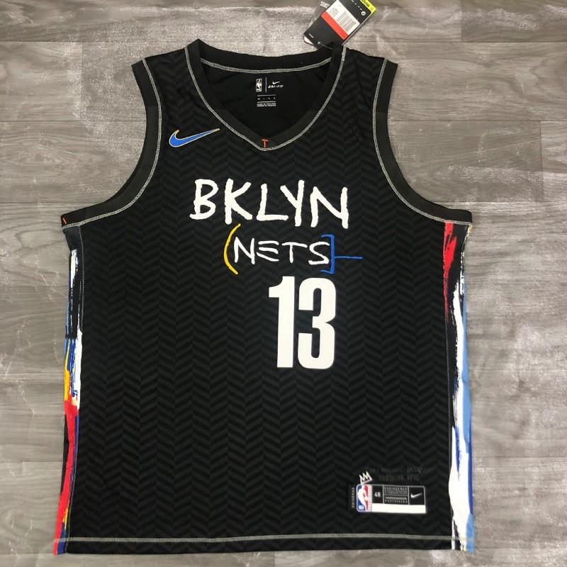 Season Brooklyn Nets Basketball Jersey - Durant Harden Simmons Irving Bridges