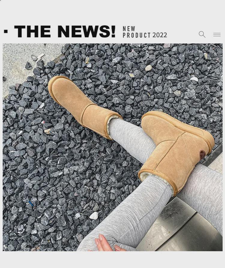 Женские зимние сапоги из коровьей кожи 2025 года — нескользящие, теплые, удобные, модные