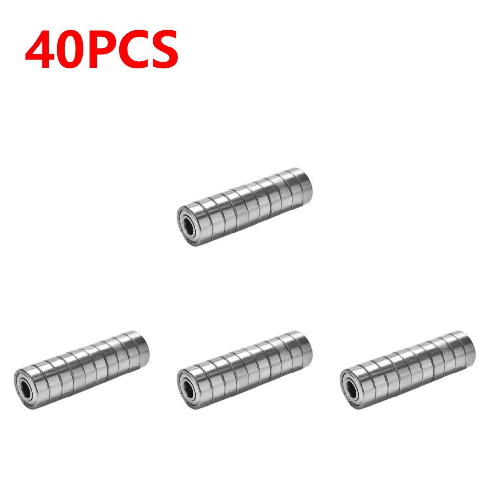 10-100 шт. 608ZZ Металлические миниатюрные шарикоподшипники с двойным защитным уплотнением для скейтбордов, роликовых коньков, 8x22x7 мм
