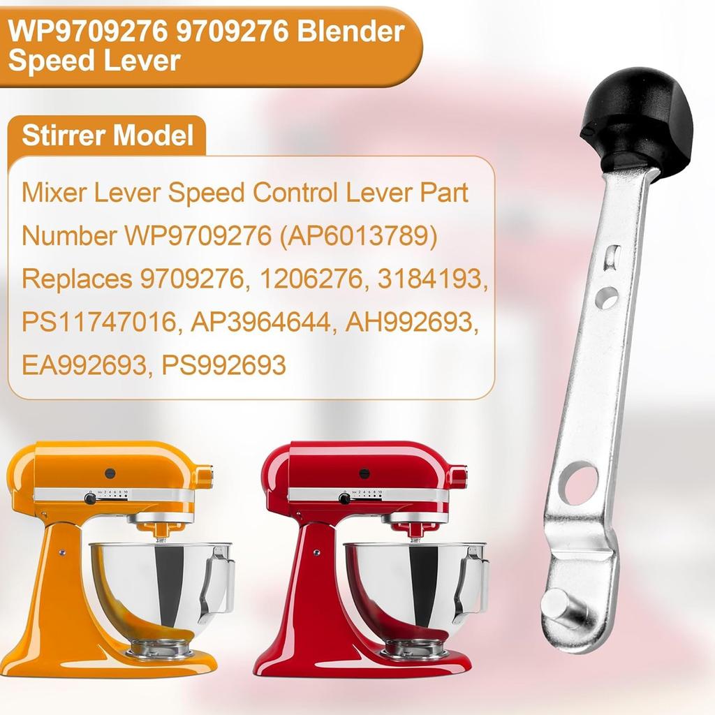 Speed Control Lever Replacement Mixer Speed Control Rod Metal Texture Mixer Part for Stand Mixers Multiple Models