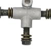 Metal T Shape Brake Line Tee Female Coupling Three Way Connector Car Brake Tube Fitting for ATV Go Kart Hydraulic System