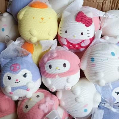 Новая сетчатая сумка Серия Sanrio Сквиши Игрушка для снятия стресса Медленно восстанавливающая форма Аниме-кукла Мультяшная фигурка