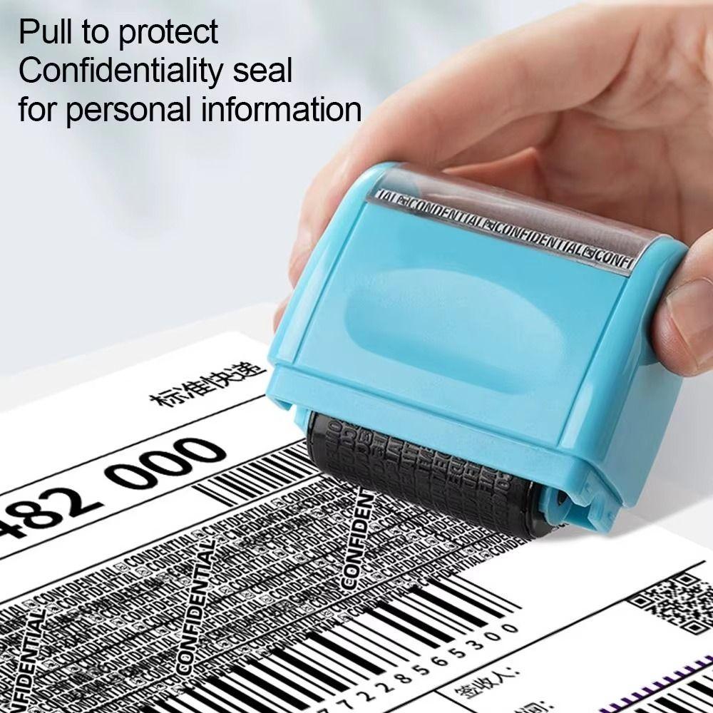 Leakproof Identity Theft Protection Roller Stamp Manual Roller Stamp  Identity Theft Protection