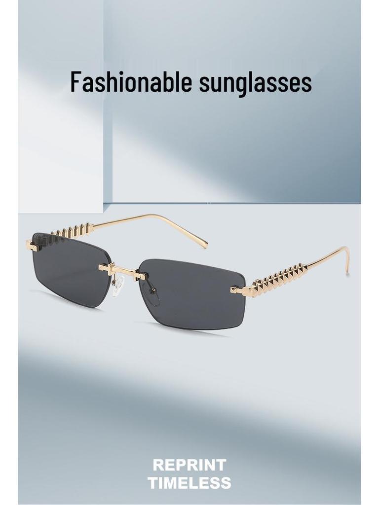 Мужские ретро-солнцезащитные очки Jackson Wang 'Кошачий глаз' - Защита от УФ, Металлическая оправа, Европейский и американский стиль 'Плохого парня'.