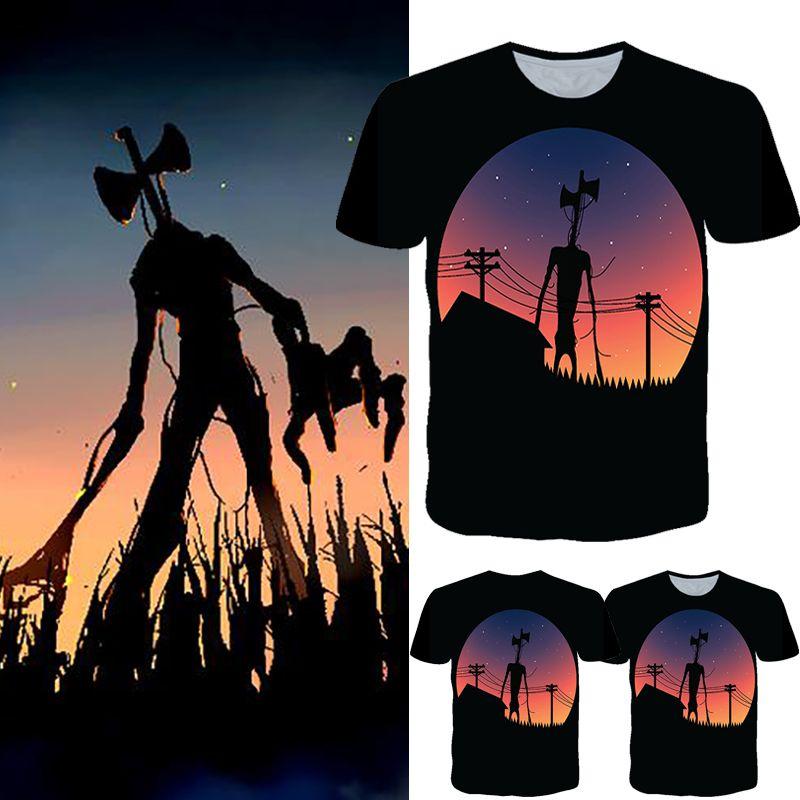 Детская футболка с изображением инопланетного монстра Сиреноголового, ужасающего персонажа городской легенды