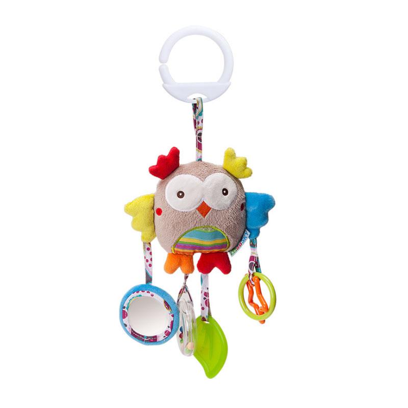 Hot Sale Newborn Baby Plush Stroller Toys Baby Rattles Mobiles Cartoon Animal Hanging Bell Educational Baby Toys 0-12 Months