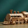 Cross-border New 3D Three-dimensional Puzzle Luxury Train Wooden Toys Educational Assembled Toys DIY Creative Ornaments