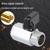 Polished Pneumatic Mini Ball Valve with Internal/External Threads - 2, 3, 4 Points Water Pipe Joint Switch Valve