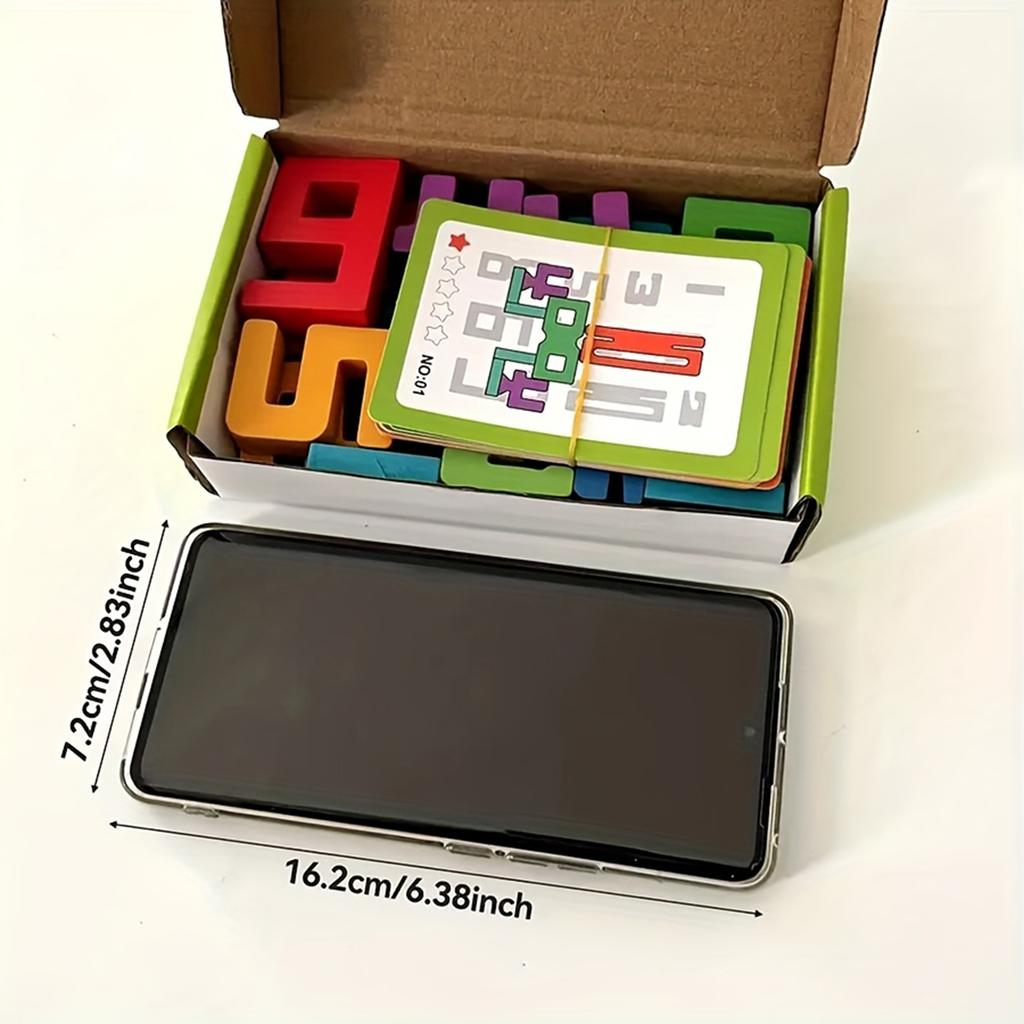 Цифровой строительный блок, Числовые лабиринты, Обучающие настольные игры, Деревянные развивающие игрушки, Развивают логическое мышление, Подходящие подарки для детей!