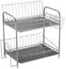 Pearl Metal Resin Dish Drainer Basket 2 Tier Simple Ware HW-7301