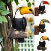 Realistic Toucan Tree Hugger Statue Bird Model Bird Figurine Toucan Bird Figurine Outdoor