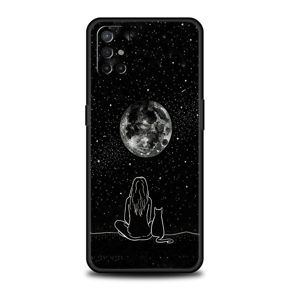 Чехол для телефона для OnePlus 13 12 11 10 9 Pro 9T 13R 12R 10R 9R 9RT 10T 8T 8 Nord 2T CE 2 3 5G N200 N30 Чехол Кот Линия Черные Коты