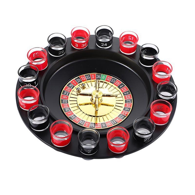 16-Hole Russian Roulette Wheel Spinning Wine Glass Game KTV Roulette Game Wine Glass Spinning Wheel