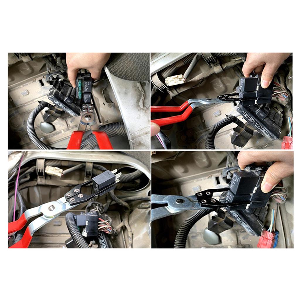 Relay Extraction Pliers Car Battery Terminal Puller Fuse Removal Pliers Tool Automotive Relay Disassembly Clamp