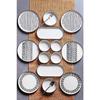 14 Piece Stackable Sio Savior Breakfast Set For 6 People - Luxury Breakfast Presentation Set Plate