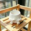 Stylish Design Head Planter Mini Size Desktop Decoration Landscape Plant Pot  Home Decor