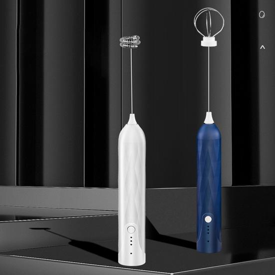 Мощный электрический ручной вспениватель молока, зарядка через USB, регулируемая скорость, электрический венчик для яиц, товары для дома