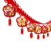 Cartoon 2025 Snake Year Pulling Flag Traditional Snake Year Banner Pendant  Holiday Festival Decor