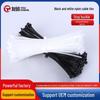 High-Temperature Resistant Cable Tie for Desktop Management - Black & White Self-Locking Nylon