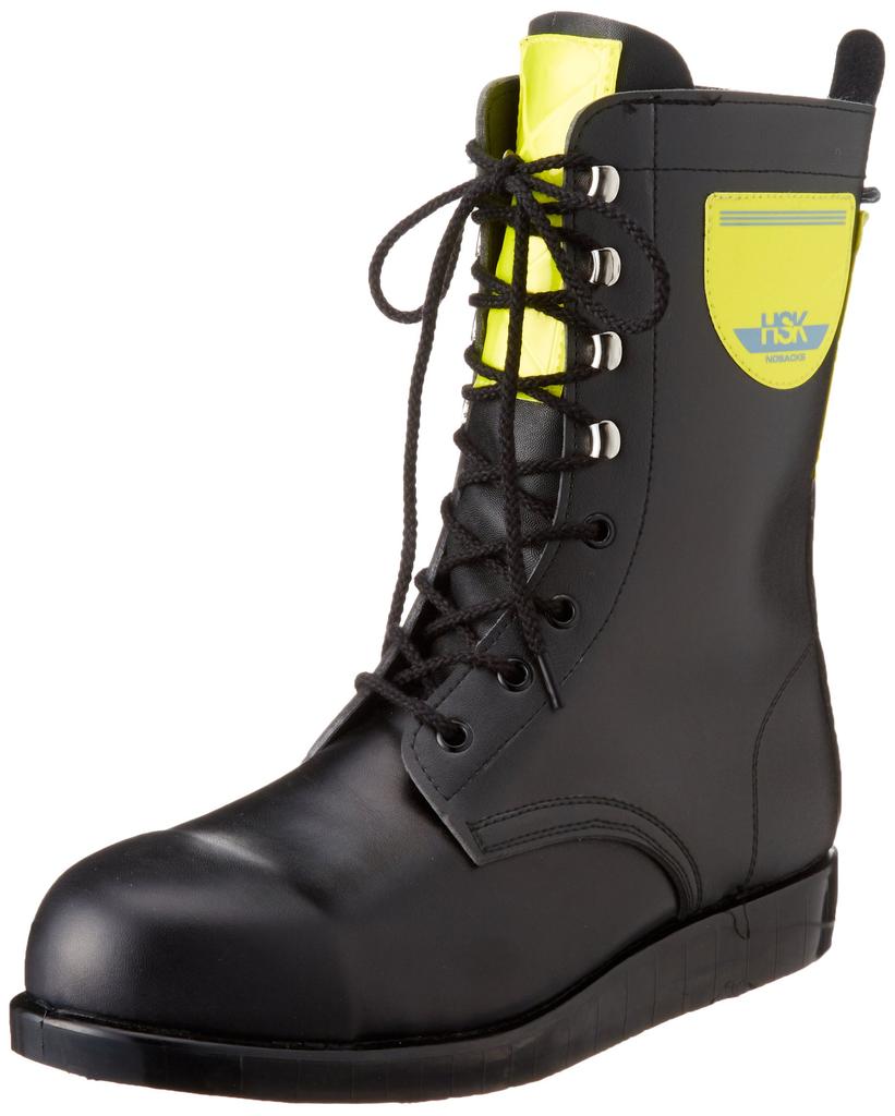 Rubber Industries Safety Shoes Pavement Shoes HSK Long Top High Brightness Reflective HSK207 Reflective Yellow Black JP JP27cm [Noguchi (formerly