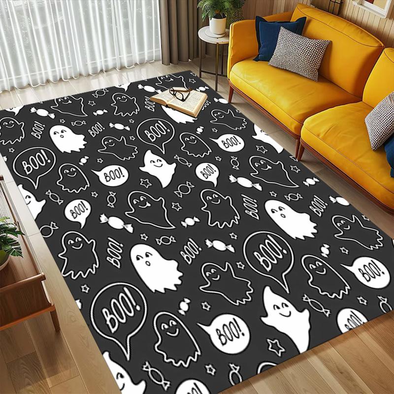 Halloween Ghosts Living Room Nonslip Area Rug Soft Carpet For Bedroom Game Playroom Sofa Office Home Decor Doormat Christmas Gift C9302447