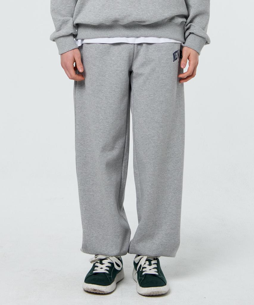 PAPERBOY Basic New York Wide Jogger Pants - Melange (Type B)