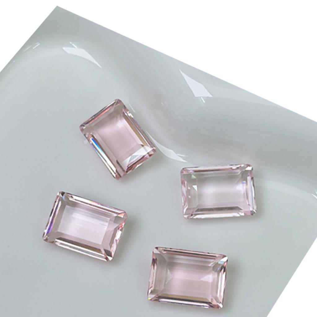 10 Pcs Nail Rhinestones Nail Crystal Gems Rectangular Nail Charms Clear Nail Art Charms Nail Art Decorations for Women