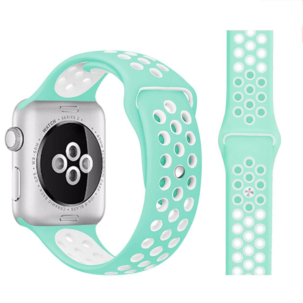 Спортивный ремешок для Apple Watch Ultra 2, 9, 8, 7, 6 SE 5, 4, 3, 2, 1, 49 мм, 38 мм, резиновый ремешок для Iwatch 4, 3, 40 мм, 44 мм, 41 мм, 42 мм, 45 мм