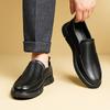 Весна Лето Мужские Черные Туфли Натуральная Кожа Повседневная Обувь Мужская Нескользящая Мужская Обувь Высокого Качества Мужские Плоские Туфли Новое Поступление