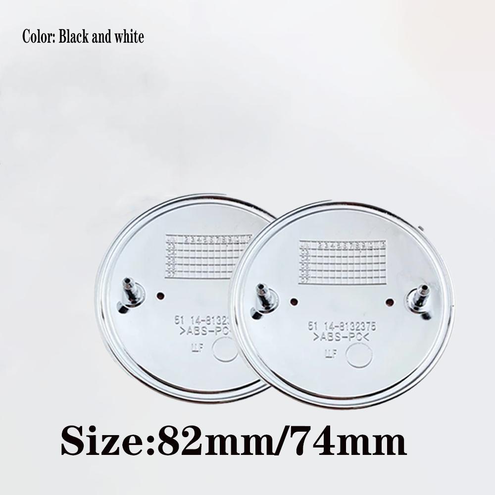 82MM 74MM Передняя эмблема на капоте Задний логотип багажника Для E36 E46 E39 E60 F20 E90 E91 E53 E87 E34 Автомобильные аксессуары
