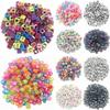 Mixed Letter Acrylic Beads Round Flat Alphabet Digital Cube Loose Spacer Beads For Jewelry Making Handmade Diy Bracelet Necklace