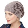 Muslim Fashion Women Hijab Caps Solid Color Flowers Instant Turban Bonnet Ready To Wear HIjabs Chemotherapy Cap