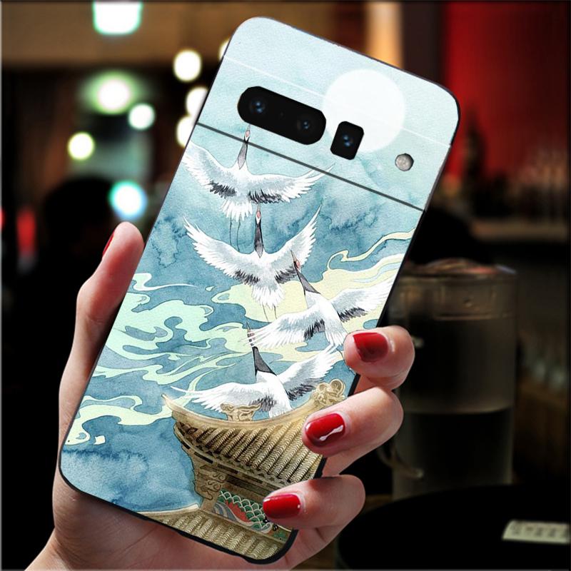 Чехол для телефона Google Pixel 7 Pro 7 6A 6 Pro 5A 4A 3A Pixel 4 XL Pixel 5 6 4 3 XL 3A XL 2 XL Funda японского искусства