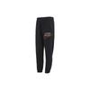 American Vintage Logo Embroidered Elastic Waist Jogger Pants Men Bottoms Black DX0800-010