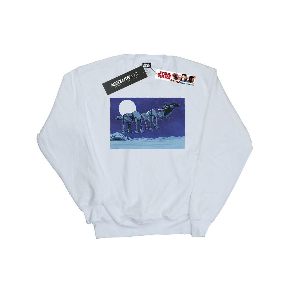Star Wars Mens Christmas AT-AT Sleigh Sweatshirt