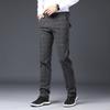 Summer Men's Cotton Linen Brushed Casual Trousers Youth Fashion Korean Version of The Plaid Small Straight Trousers
