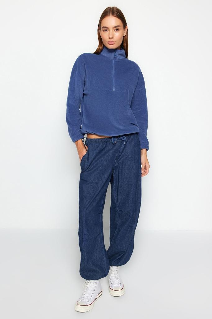 Женская модная стильная толстовка Изумрудно-зеленая флисовая вязаная толстовка с застежкой-молнией