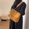 Retro Autumn Winter Frosted Brown Suede Shoulder Crossbody Bag Women’s Large Capacity Handbags Designer Tote Bag
