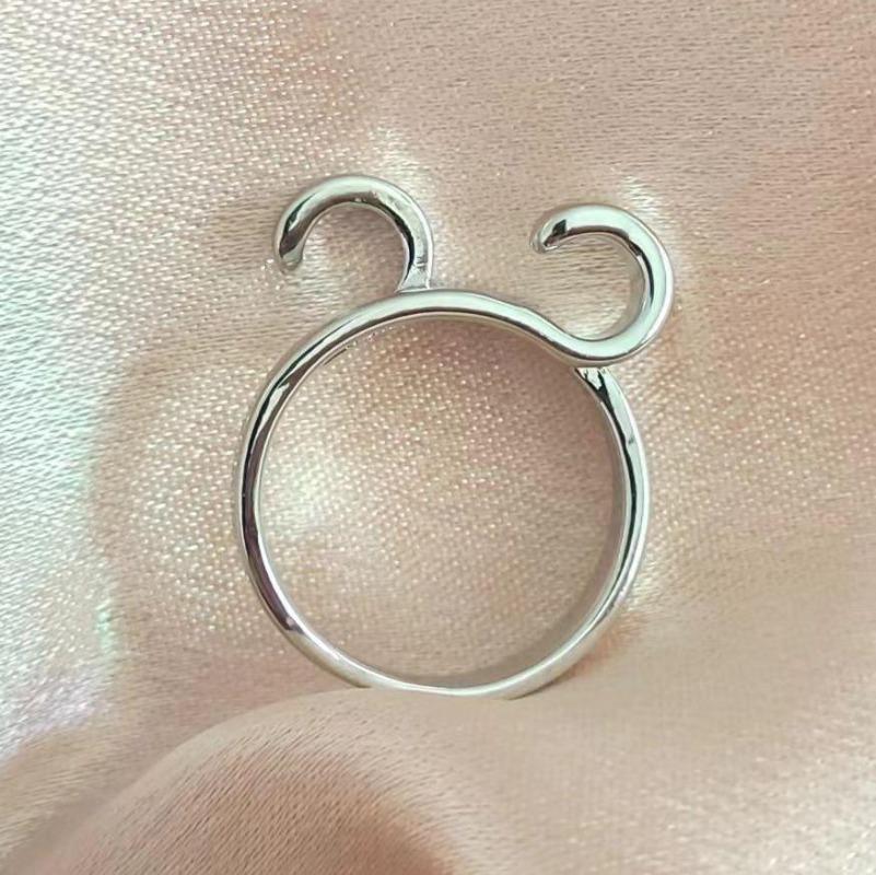 Простое ретро объемное кольцо с павлином женское кольцо